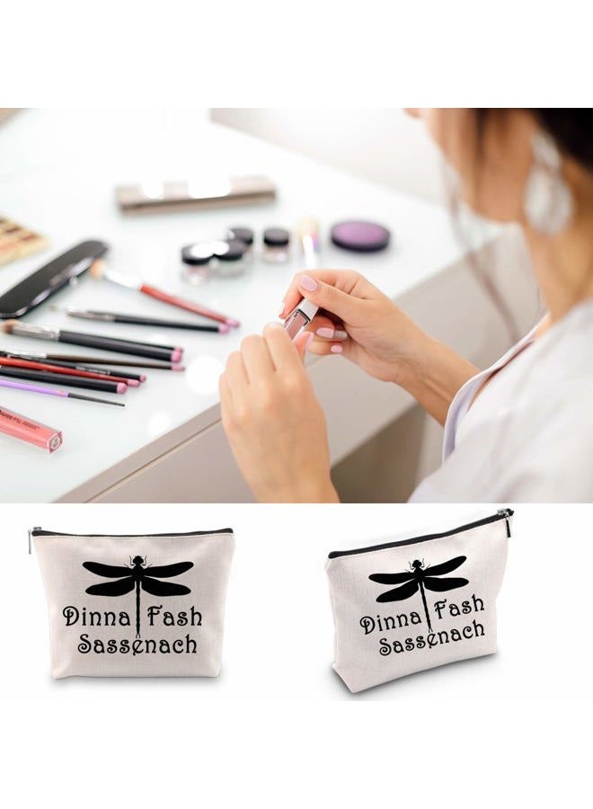 BLUPARK Outlander Fans Gifts Dinna Fash Sassenach Makeup Bags Outlander Lover Gifts Friends Sister Mother (Dinna Fash Sassenach) - Image 4