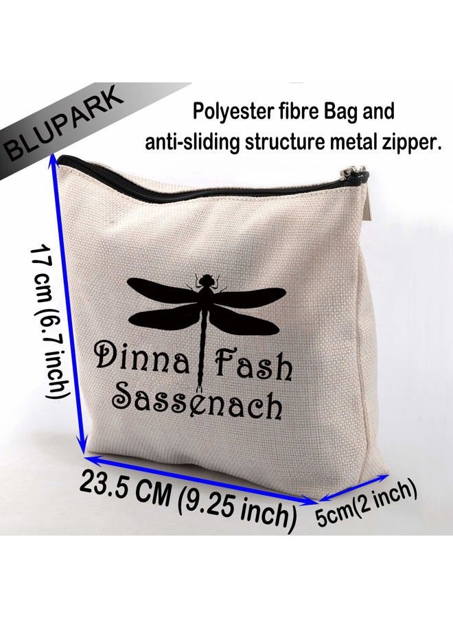 BLUPARK Outlander Fans Gifts Dinna Fash Sassenach Makeup Bags Outlander Lover Gifts Friends Sister Mother (Dinna Fash Sassenach) - Image 2