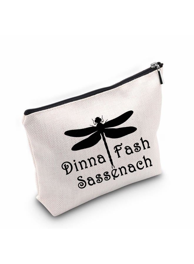 BLUPARK Outlander Fans Gifts Dinna Fash Sassenach Makeup Bags Outlander Lover Gifts Friends Sister Mother (Dinna Fash Sassenach) - Image 3