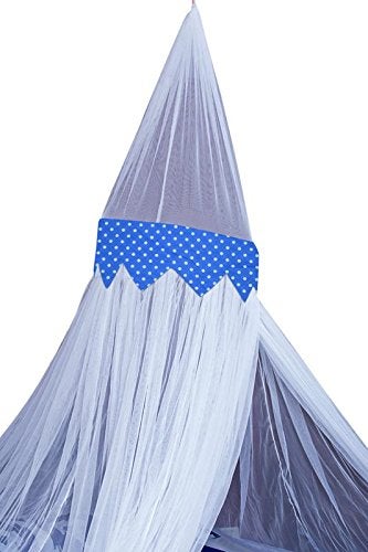 CREATIVE TEXTILES شبكة ناموسية معلقة من الأقمشة الإبداعية I مشارداني لسرير مزدوج I ستارة دائرية للغرفة I تبقي الحشرات والذباب بعيداً - متعددة - Image 4