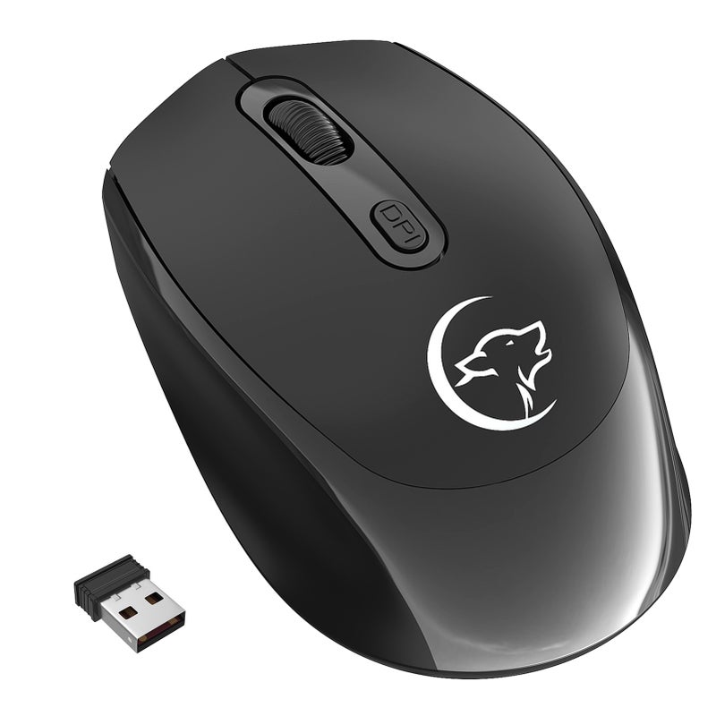 YWYT G839 2.4G Wireless Optical 1200/1600/2400 Adjustable DPI Ergonomic Gaming Office for PC/Laptop - Image 1