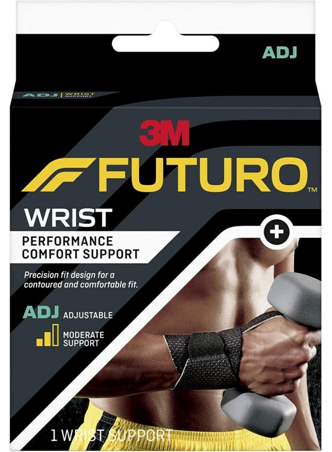 Futuro Infinity Precision Fit Wrist Support, Black, One Size - Image 1
