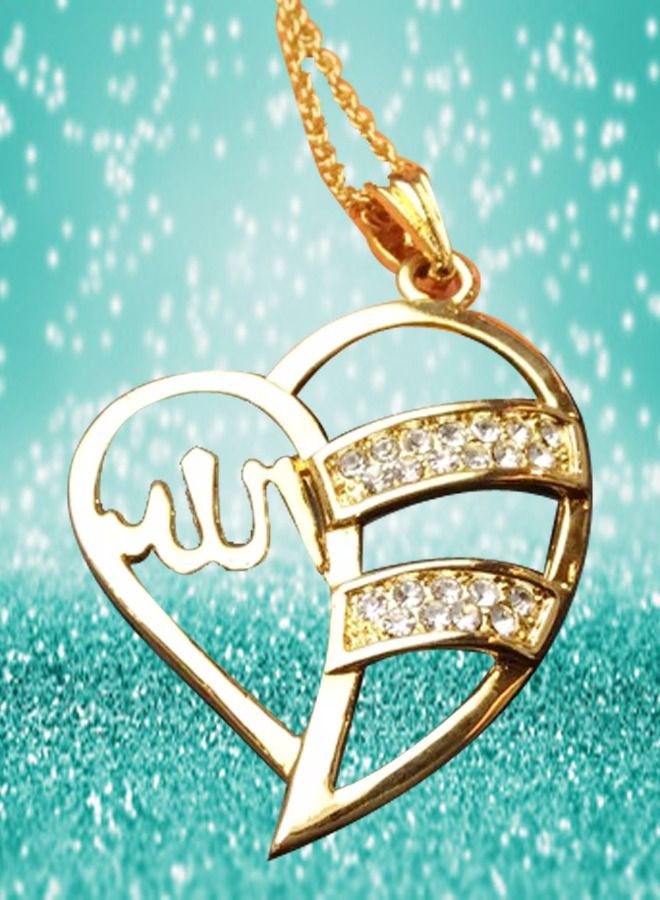 DubaiGallery Fashion Jewelry Highly craftsmanship New Arabic Muslim Islamic Allah Gold Plated Pendant Necklace Jewelry Ramdan Gift - Image 4