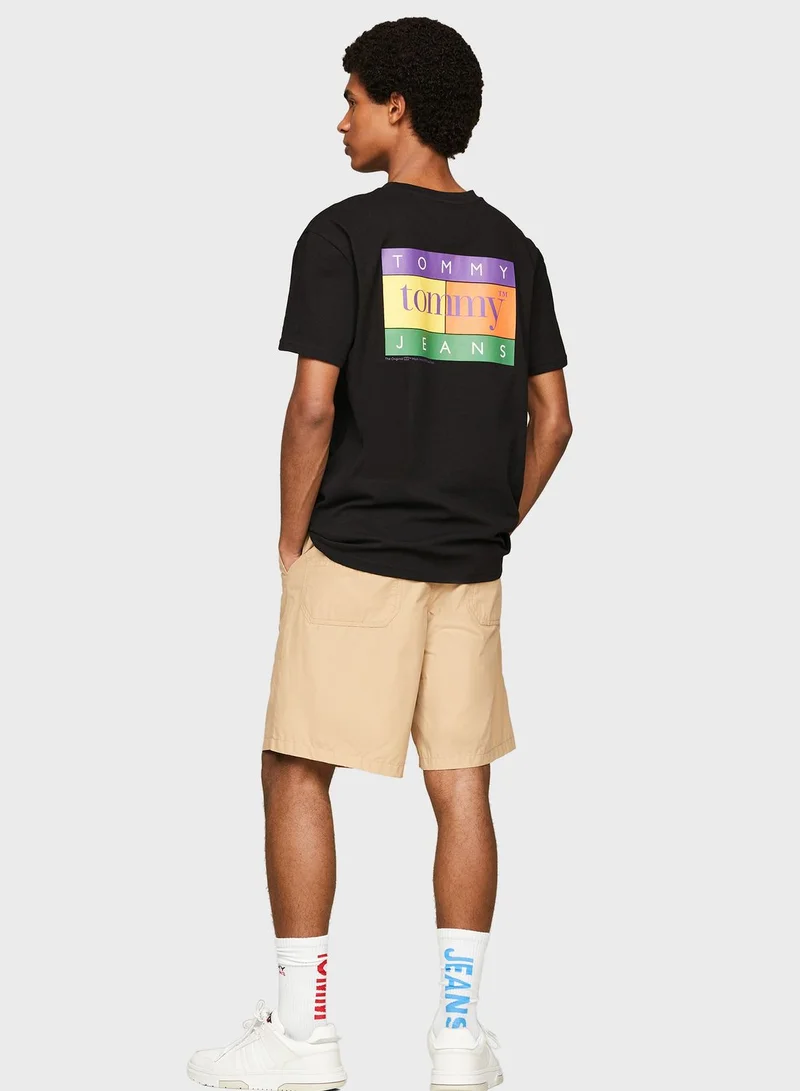 TOMMY JEANS Monogram Crew Neck T-Shirt