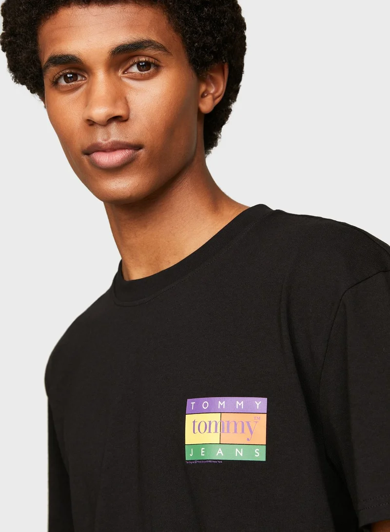 TOMMY JEANS Monogram Crew Neck T-Shirt