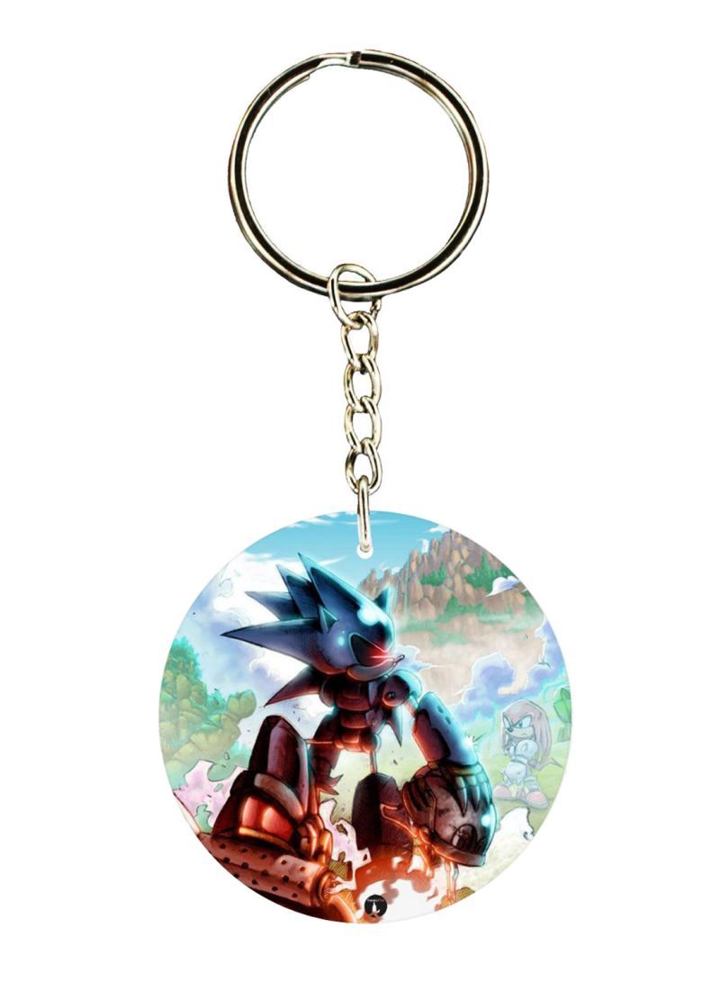 Double Sided Sonic Printed Keychain