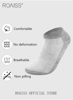 roaiss 5 Pairs Disposable Compressed Socks for Women and Men Portable Throwaway Cotton Short Socks Sweat Absorbent and Breathable Ankle Sock for Sports Business or Travel  - Image 3