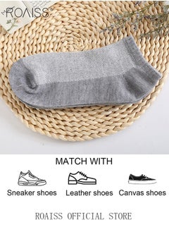 roaiss 5 Pairs Disposable Compressed Socks for Women and Men Portable Throwaway Cotton Short Socks Sweat Absorbent and Breathable Ankle Sock for Sports Business or Travel  - Image 5