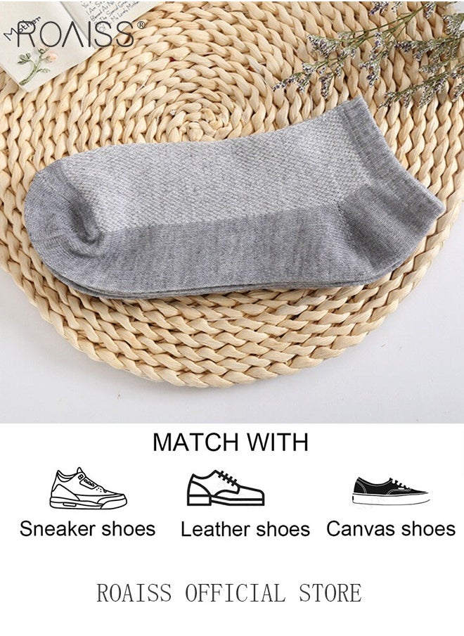 roaiss 5 Pairs Disposable Compressed Socks for Women and Men Portable Throwaway Cotton Short Socks Sweat Absorbent and Breathable Ankle Sock for Sports Business or Travel  - Image 5