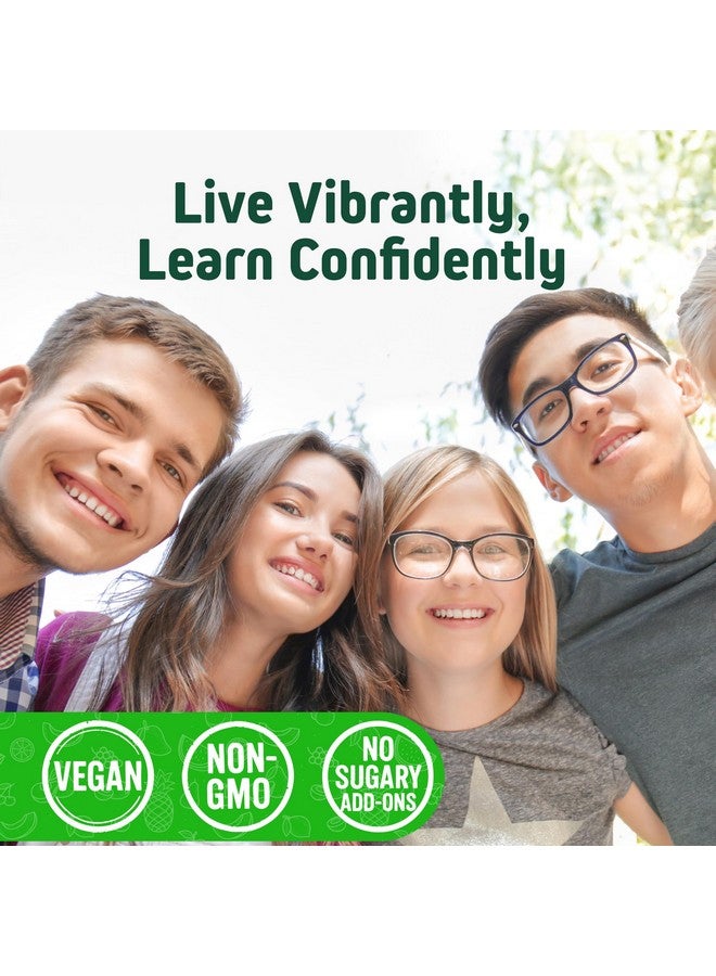 Herbtonics Whole Food Teen Vitamins for Energy, Focus & Immune Support - Multivitamin for Teenage Boys & Girls (12-18) with 62 Superfoods - Vegan, Plant Based, Non-GMO - 60 Easy Swallow Capsules - Image 4