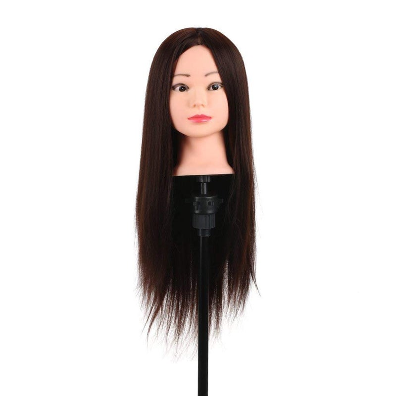 IAS Saloon Use Dummy For Hair Styling Practice Dummy With Stand Hair Extension Training Head Dummy - Image 1
