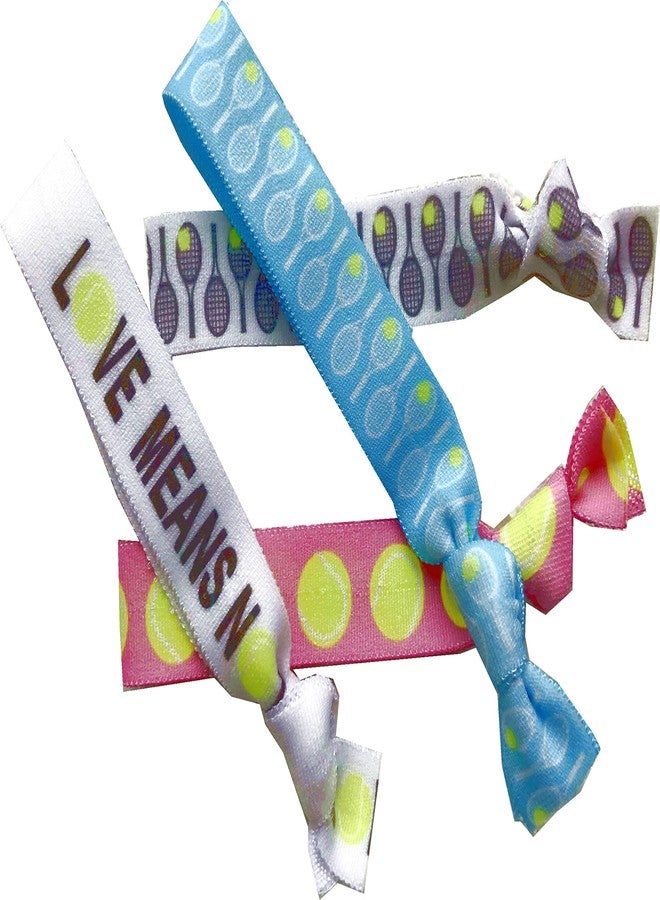 سبورتيجيفت مجموعة ربطات شعر للتنس مكونة من 8 قطع - إكسسوارات للاعبات، والسيدات، والفتيات، والمدربات، وشريكات الزوجي، وفرق التنس في المدارس الثانوية، ودوريات السيدات - صنع في الولايات المتحدة الأمريكية - Image 3