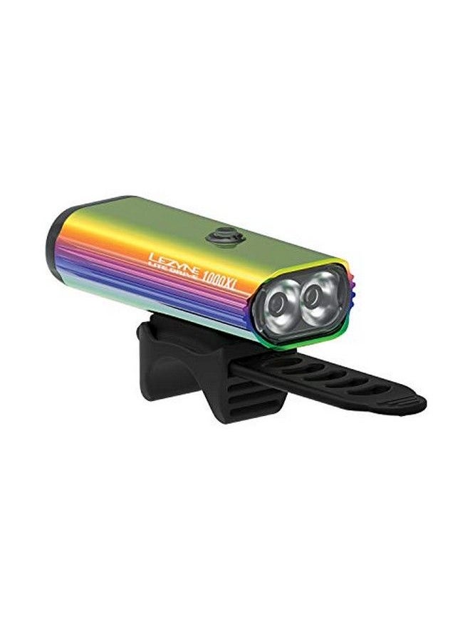 LEZYNE Lite Drive 1000Xl Front Bicycle Light White Led 1000 Lumens Road Mountain Gravel Bike Usb Rechargeable Neo Metallic  - Image 1