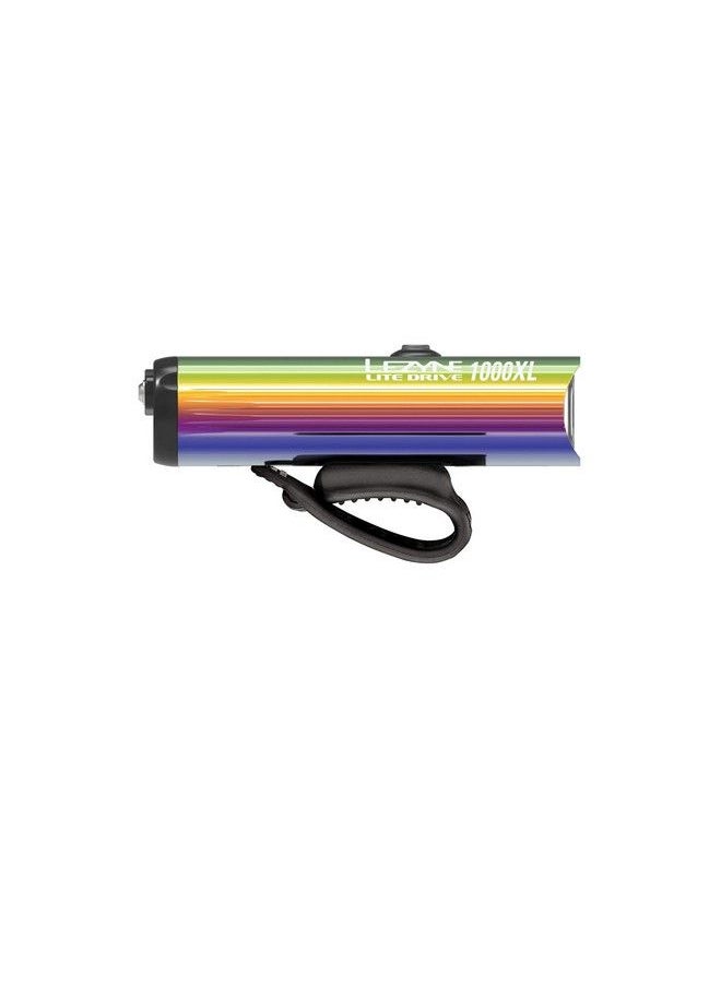 LEZYNE Lite Drive 1000Xl Front Bicycle Light White Led 1000 Lumens Road Mountain Gravel Bike Usb Rechargeable Neo Metallic  - Image 3