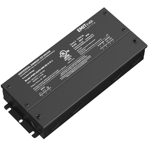 EMITEVER 96W Dimmable LED Driver,24V Dimmable Power Supply,AC to DC Transformer for LED Light,5-in-1 Dimming: ELV/MLV/TRIAC/ 0-10V/ 1-10V/10V PWM/Potentiometer,Waterproof IP67 and UL Listed,Class 2 - Image 1