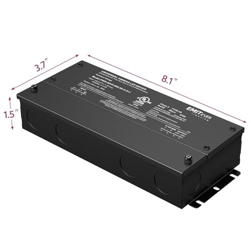 EMITEVER 96W Dimmable LED Driver,24V Dimmable Power Supply,AC to DC Transformer for LED Light,5-in-1 Dimming: ELV/MLV/TRIAC/ 0-10V/ 1-10V/10V PWM/Potentiometer,Waterproof IP67 and UL Listed,Class 2 - Image 3