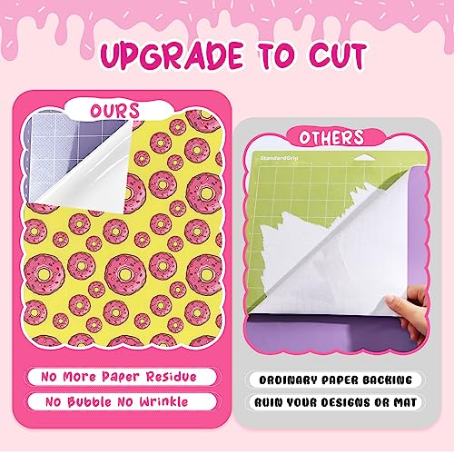 Tintnut Permanent Vinyl - 12 Sheets 12"x10", Donut Sprinkle Permanent Vinyl for Cutting Machine,Home Decor Self Sticker - Image 4