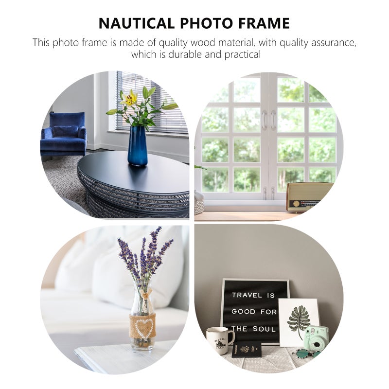 2 pcs Mediterranean Theme Photo Frame Picture Frame Ornament Photo Holder - Image 3