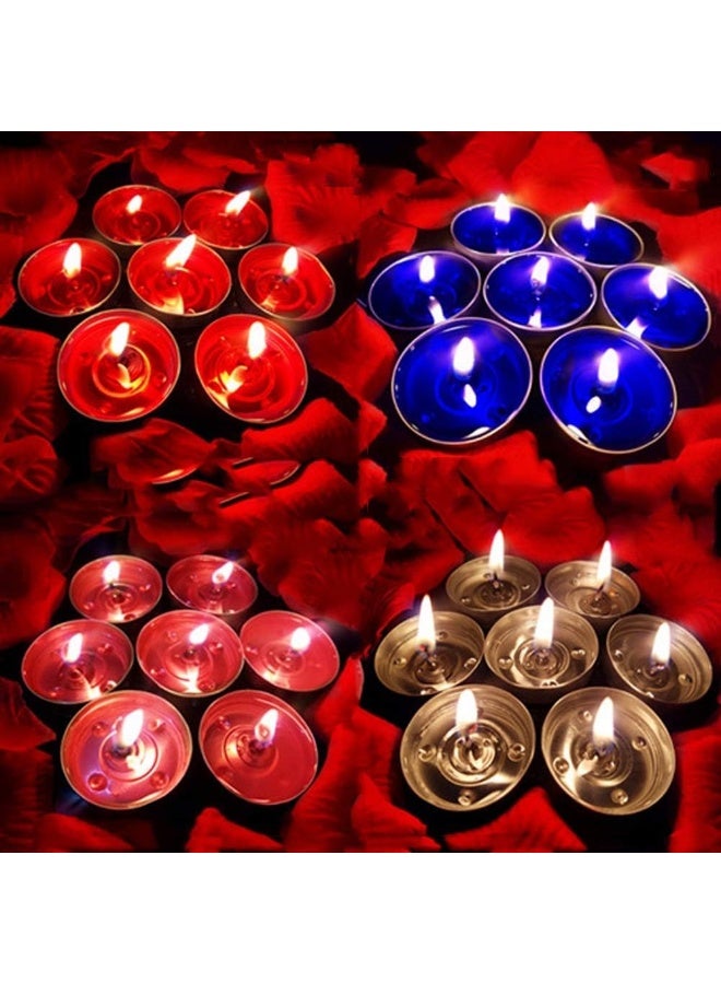 MOMENT 100 Pack Tea Lights Candles, Tealight Candles, White Smokeless Dripless Long Lasting Tea Light Candles, Tea Candles For Weddings Party Shabbat Home Decorative Tealights - Image 2