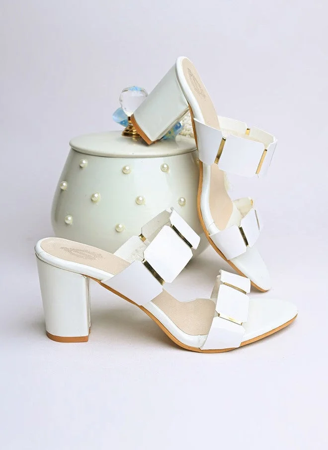 شوتوبيا Shoetopia Girls Open Toe Block Heels