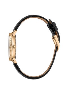 Just Cavalli Women's Analog Quartz Black Leather Wristwatch JC1L212L0035  - Image 2