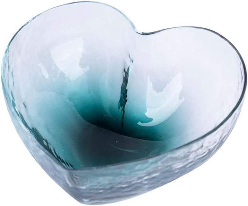 Cabilock HeartShaped Bowls for SaladGlass Jewelry Ring Dish Tray Kitchen Household Cooking Gifts for Home Kitchen Xmas Wedding Valentines Day Anniversary Birthday Party Decor - Image 1