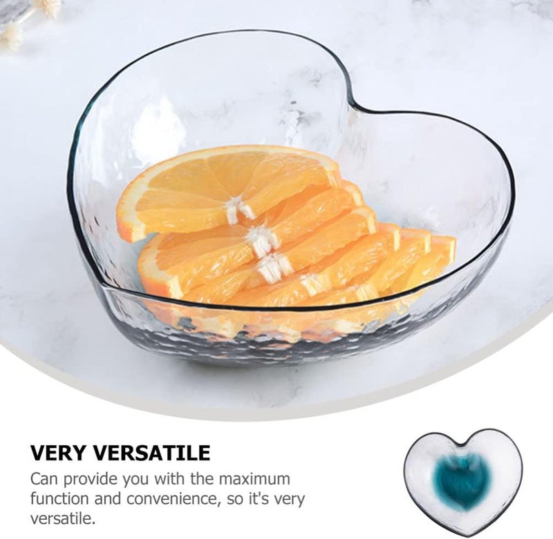Cabilock HeartShaped Bowls for SaladGlass Jewelry Ring Dish Tray Kitchen Household Cooking Gifts for Home Kitchen Xmas Wedding Valentines Day Anniversary Birthday Party Decor - Image 4