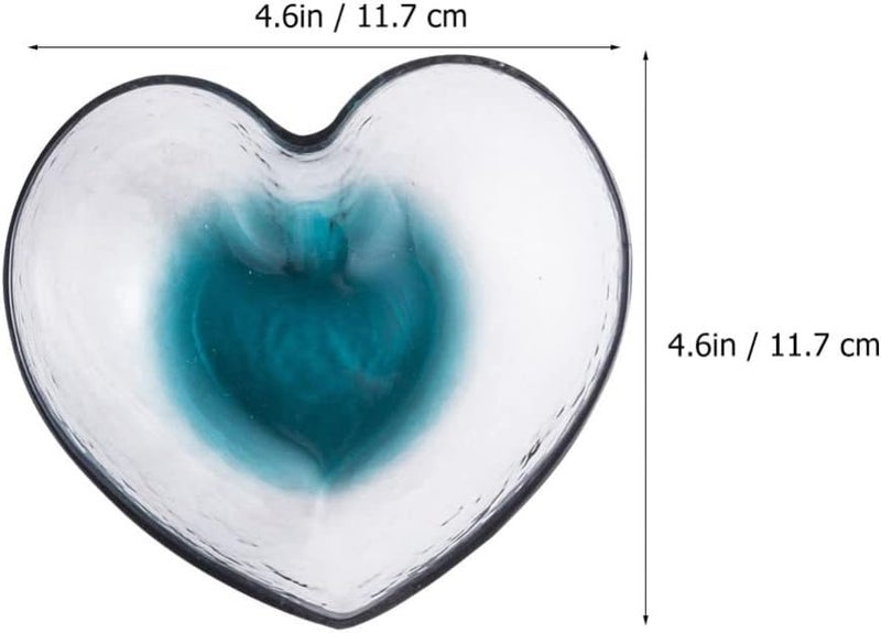 Cabilock HeartShaped Bowls for SaladGlass Jewelry Ring Dish Tray Kitchen Household Cooking Gifts for Home Kitchen Xmas Wedding Valentines Day Anniversary Birthday Party Decor - Image 2