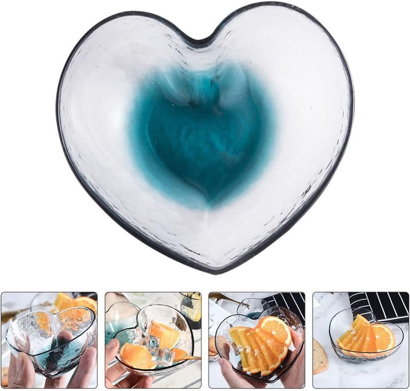 Cabilock HeartShaped Bowls for SaladGlass Jewelry Ring Dish Tray Kitchen Household Cooking Gifts for Home Kitchen Xmas Wedding Valentines Day Anniversary Birthday Party Decor - Image 3