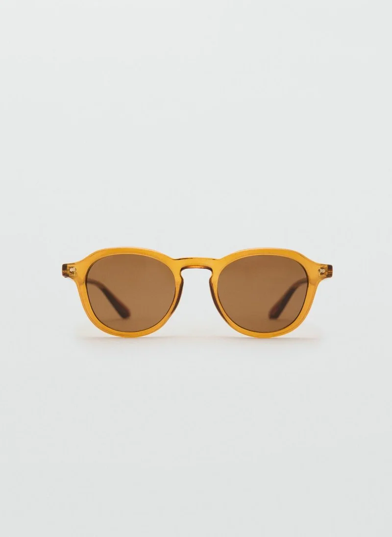 Mango Man Semi-transparent frame sunglasses