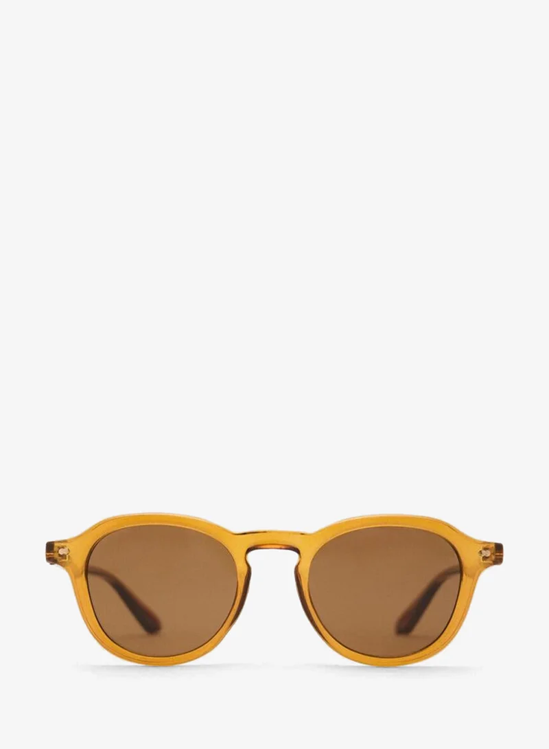 Mango Man Semi-transparent frame sunglasses