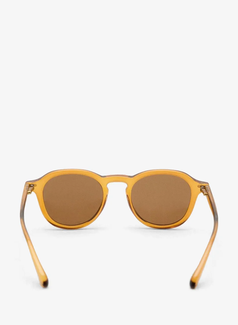 Mango Man Semi-transparent frame sunglasses