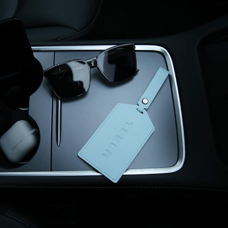 Tesheer Light Blue PU Leather Key Card Holder for Tesla - Image 5