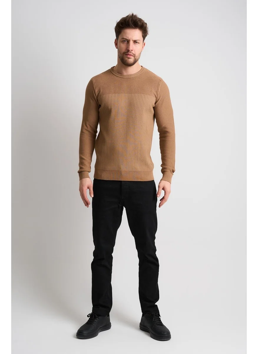 الكسندر جاردي Alexandergardi Textured Patterned Men's Knitwear Sweater