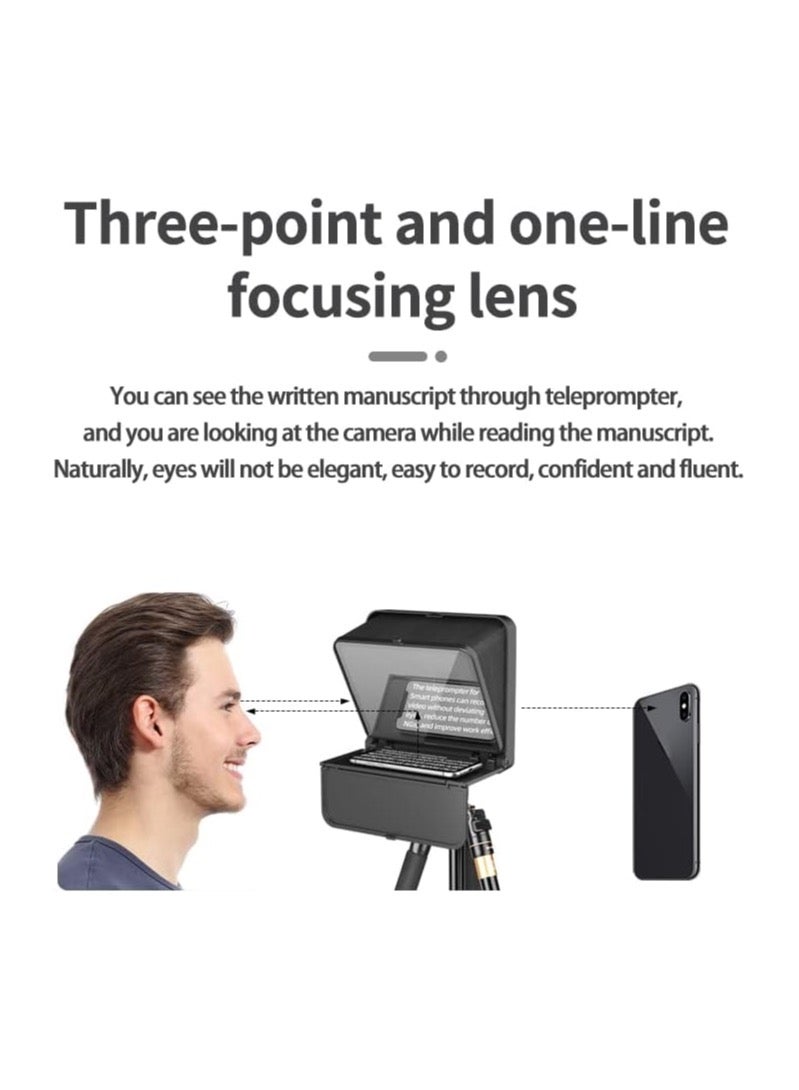 LENSGO TC7S Teleprompter Portable Inscriber Mobile Teleprompter for Tablet Smart Phone for Video Recording with Remote Control - Image 5