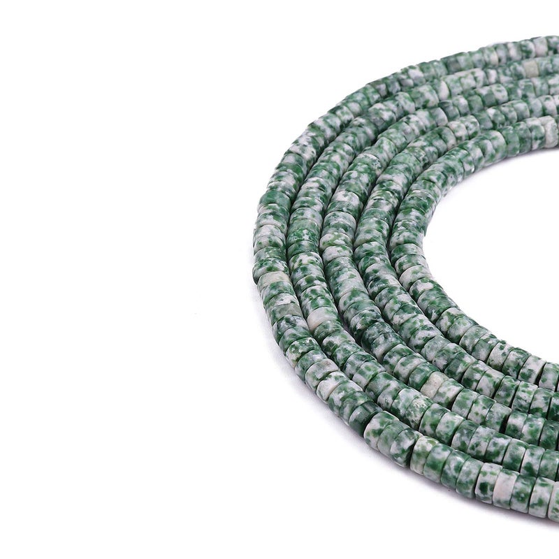 Beadia Natural African Jade Spacer Beads Caps Loose Semi Gemstone For Beading Jewelry Making 6Mmx3Mm 38Cm - Image 5