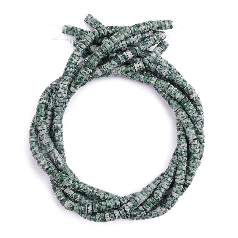 Beadia Natural African Jade Spacer Beads Caps Loose Semi Gemstone For Beading Jewelry Making 6Mmx3Mm 38Cm - Image 4