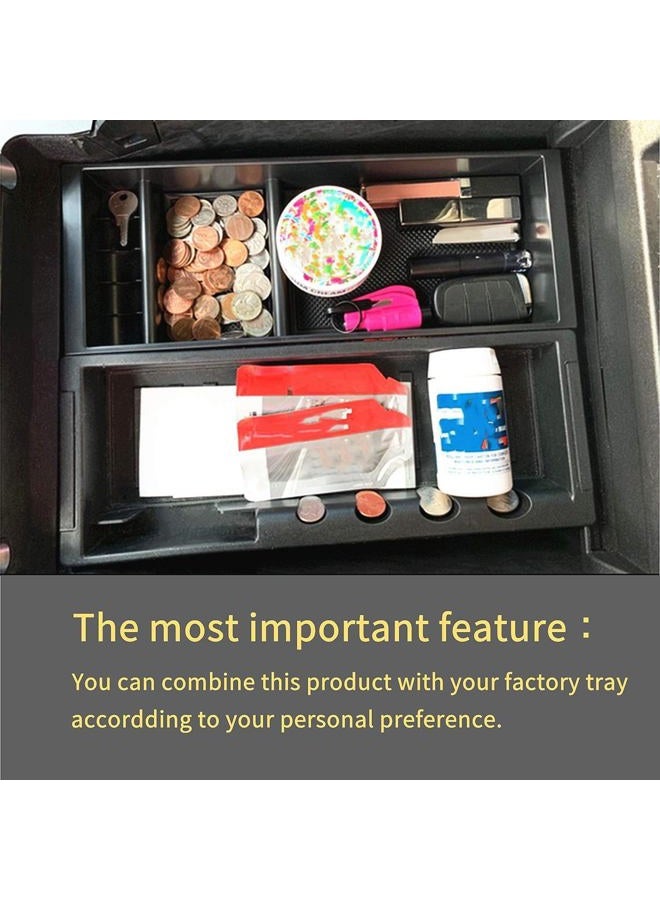 JOJOMARK Compatible with Ford F150 Accessories Center Console Tray Organizer Box Secondary Storage fits for Ford F150 2015-2020, 2017-2022 F250 F350 F450, 2018-2022 Expedition (2015-2020 F150) - Image 3