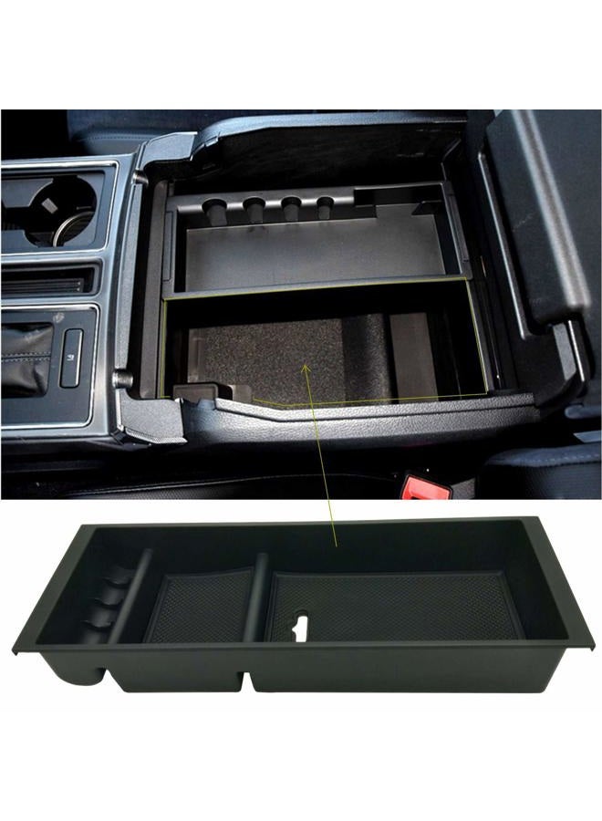 JOJOMARK Compatible with Ford F150 Accessories Center Console Tray Organizer Box Secondary Storage fits for Ford F150 2015-2020, 2017-2022 F250 F350 F450, 2018-2022 Expedition (2015-2020 F150) - Image 1