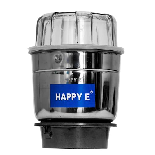 HAPPY E 400ML Chutney Jar for Mixer-Grinders | Stainless-Steel Small-Batch Jar, Leak-Resistant Riveted Build | Dry & Wet Grinding | Easy Clean - Image 1