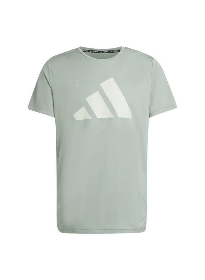 اديداس adidas RUN IT TEE Green Running T-SHIRTS for Men - XS