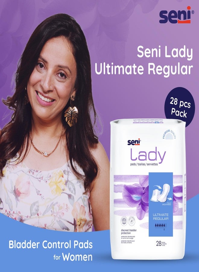 Seni Lady Premium Ultimate Regular Bladder Control Pads - 28 pcs | Overnight protection | Skin friendly | Breathable | High Absorbent - Image 2