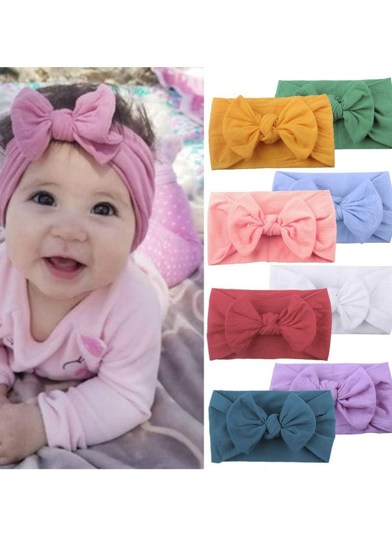 Oasisgalore Cute Pretty Baby Headbands Bows Headwraps for Girl，Newborn Toddler Child Hair Accessories  - Image 2