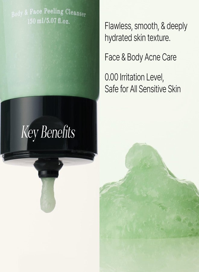shaishaishai GREEN PAPAYA Body & Face Peeling Cleanser, Papaya Enzyme Exfoliator, Gentle AHA & BHA for Deep Cleansing, Soothing 10% Centella Asiatica, Removes Blackheads, 5.07 Fl Oz - Image 3