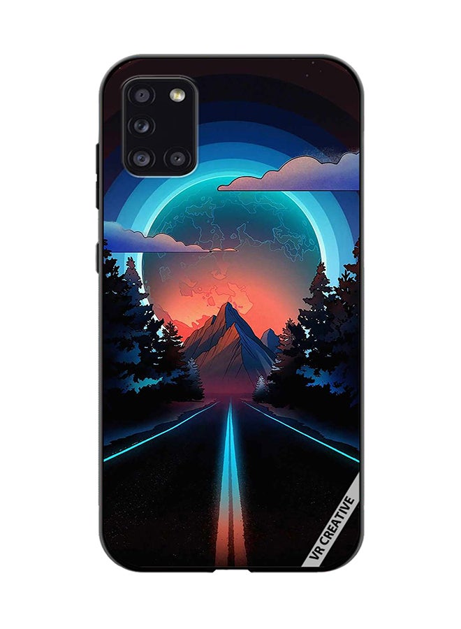 VR CREATIVE Protective Case Cover For Samsung Galaxy A31 Road To Paradise Design Multicolour - Image 1