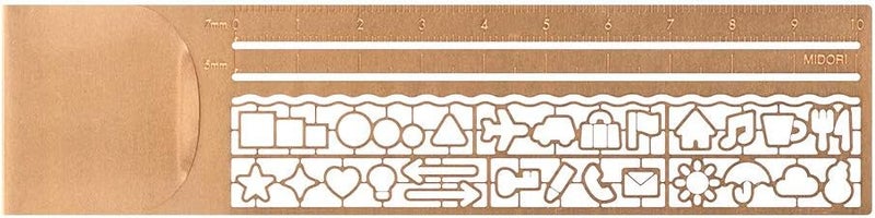 Midori DESIGNPHIL 42290006 , Clip Ruler, Copper A - Image 1