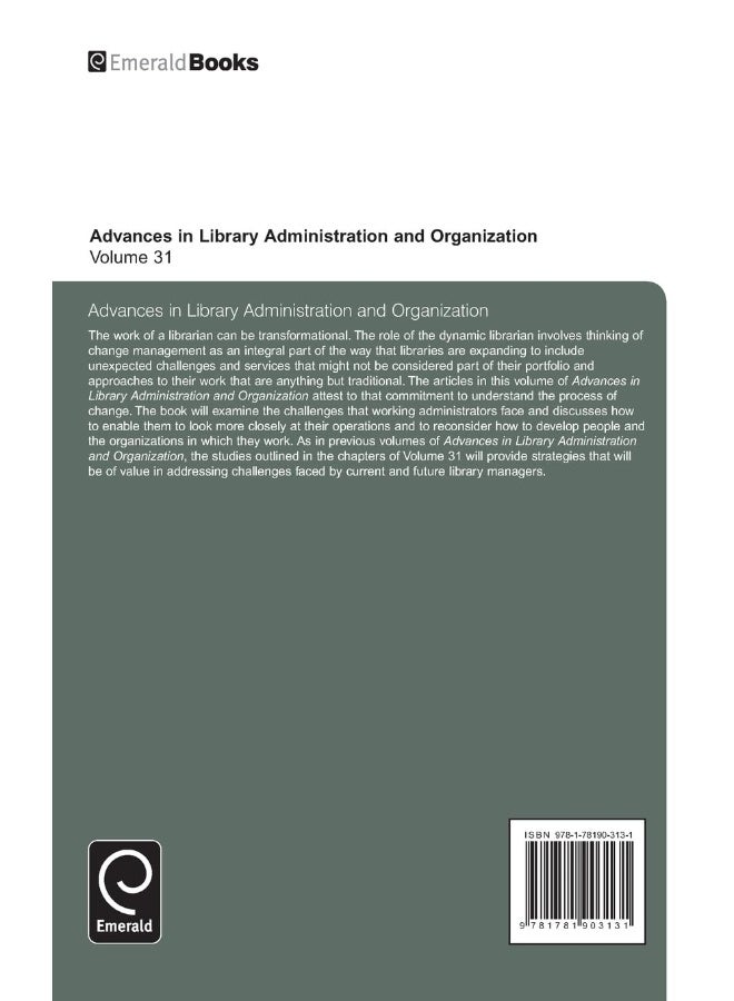 Advances in Library Administration and Organization - Image 2