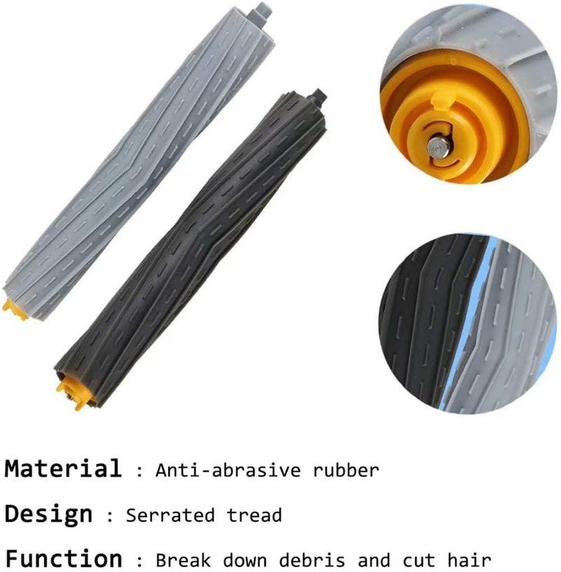 Ketsicart 11 Pack Replacement Parts for Vacuum Cleaner 800 900 Series 805 860 870 871 880 890 960 980 985 Vacuum Accessories Replenishement Kit with 1 Debris Extractor 3 Filters 3 Side Brushes Screws - Image 3