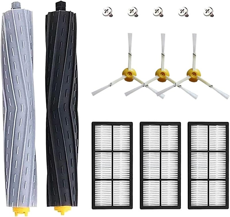Ketsicart 11 Pack Replacement Parts for Vacuum Cleaner 800 900 Series 805 860 870 871 880 890 960 980 985 Vacuum Accessories Replenishement Kit with 1 Debris Extractor 3 Filters 3 Side Brushes Screws - Image 1