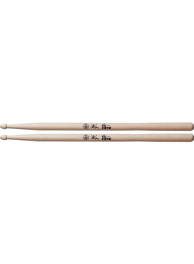 Vic Firth SDC Signature Series Danny Carey Hickory Drumsticks | Wood Tear Drop Tip | Natural